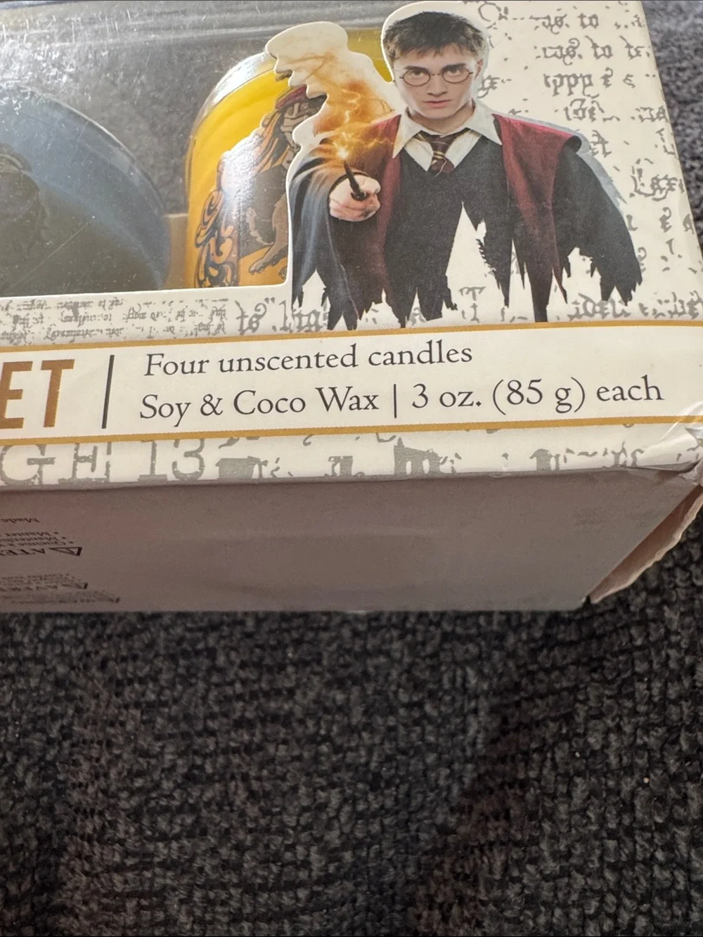 Hogwarts Houses Harry Potter Glass Votive Candle Set